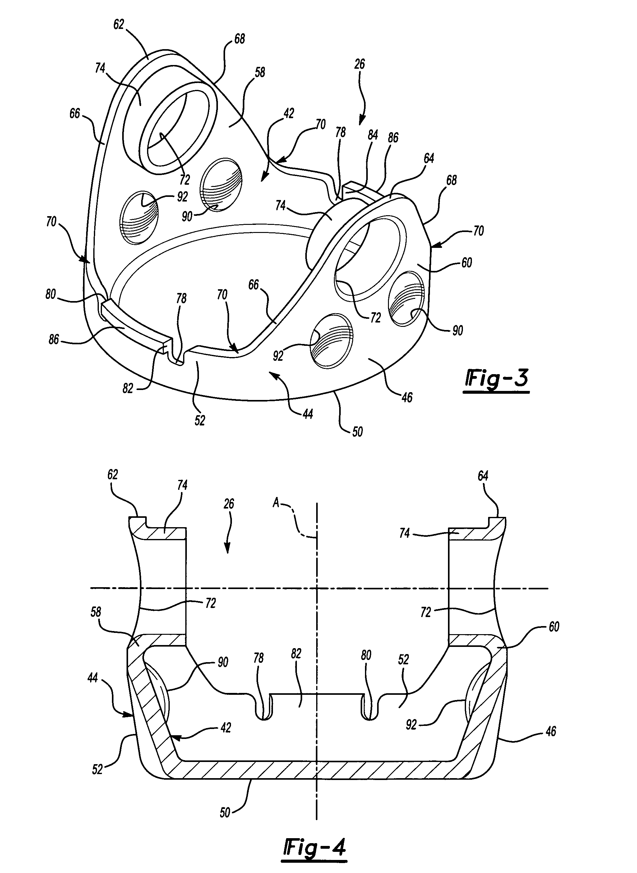 Universal joint assembly for an automotive driveline system