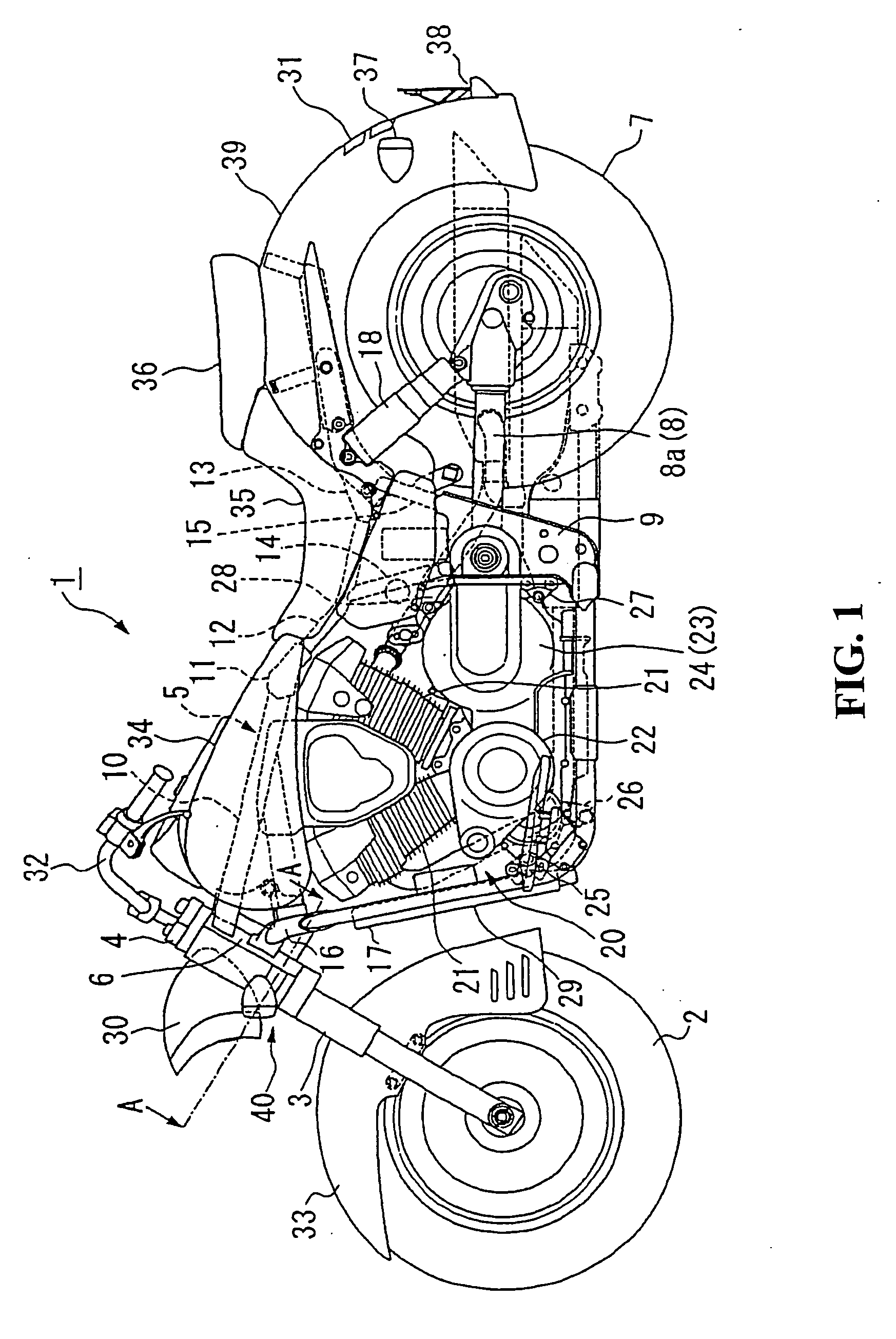 Rear lamp unit for vehicle