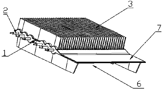 Electric heating plate with unbalanced fins shaped like Chinese character 'feng' and heating and humidification device