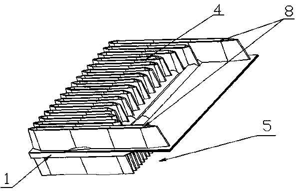 Electric heating plate with unbalanced fins shaped like Chinese character 'feng' and heating and humidification device