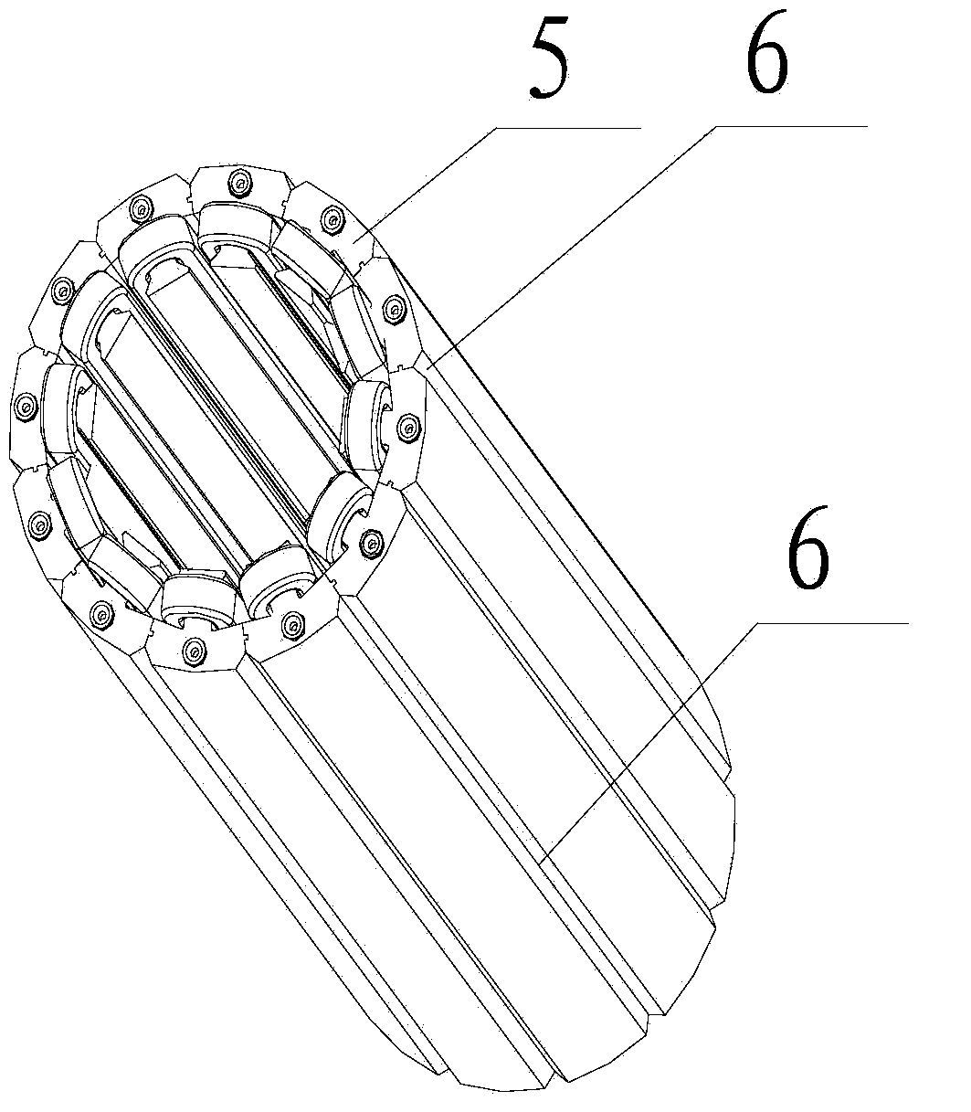 Oil-submerged pump direct-drive ultra-slender concentrated winding permanent magnet motor and manufacture method