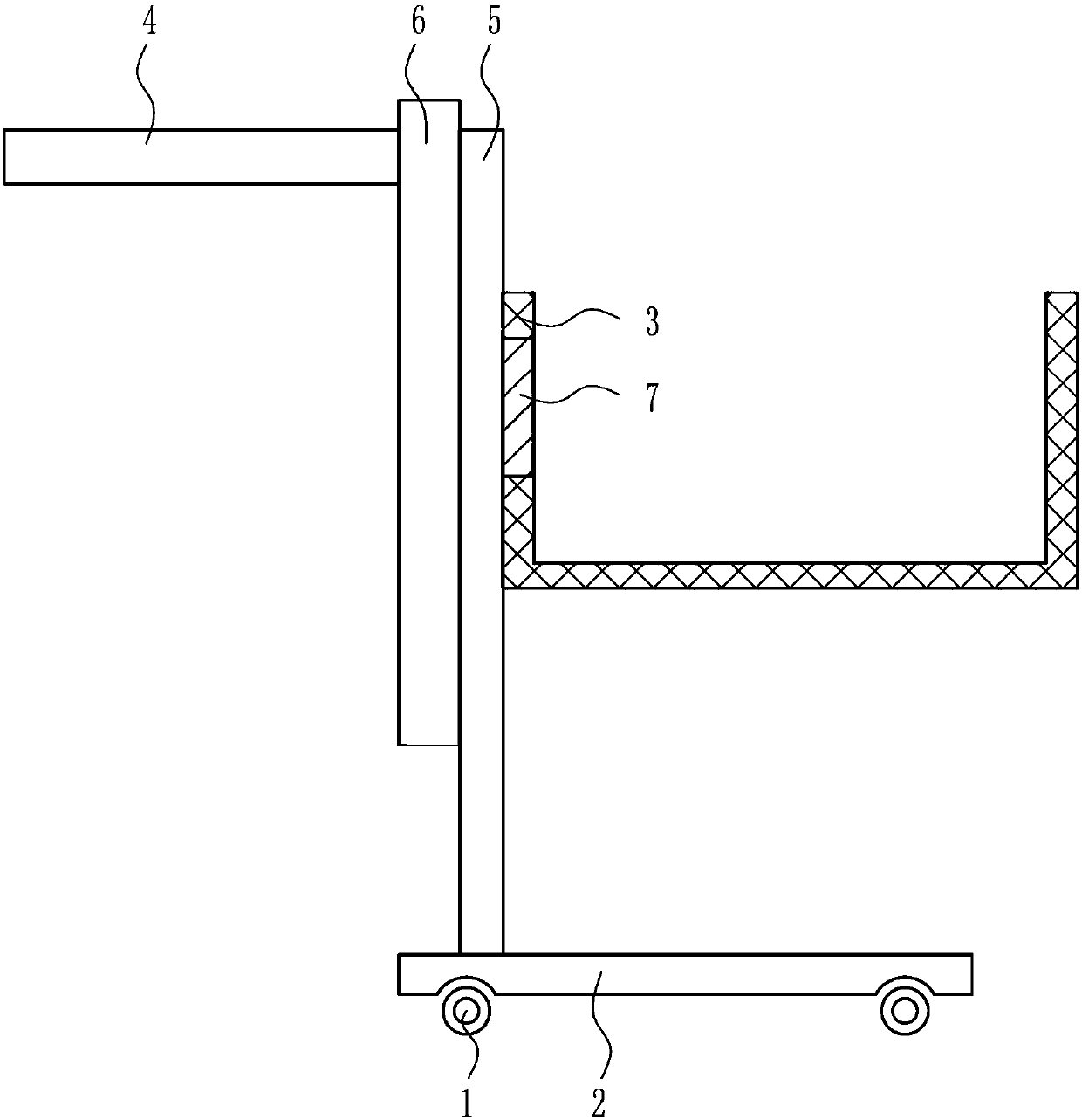 Shopping cart with adjustable height