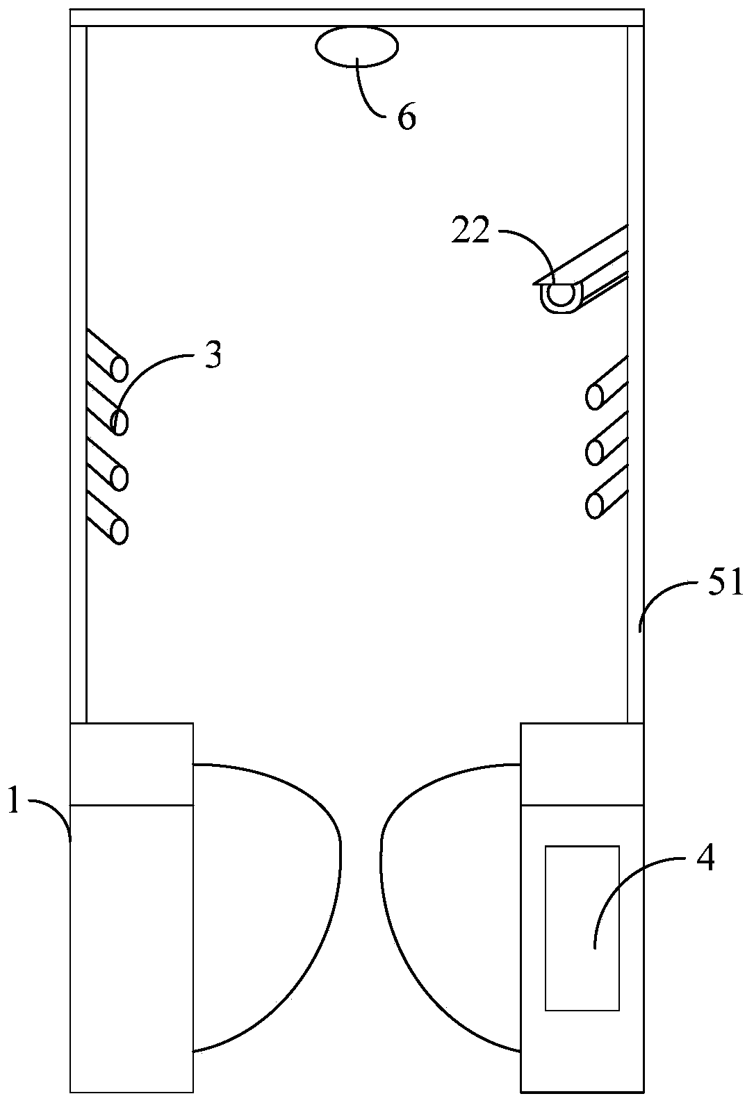 Campus gate capable of measuring body temperature