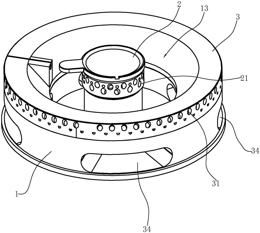 Combustor used for gas stove