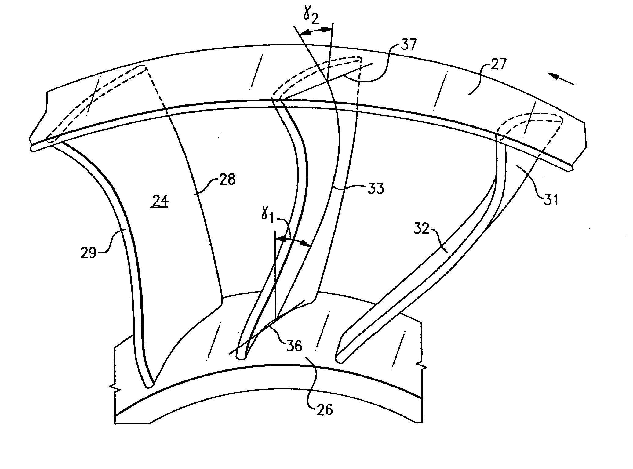 Outlet guide vanes for axial flow fans