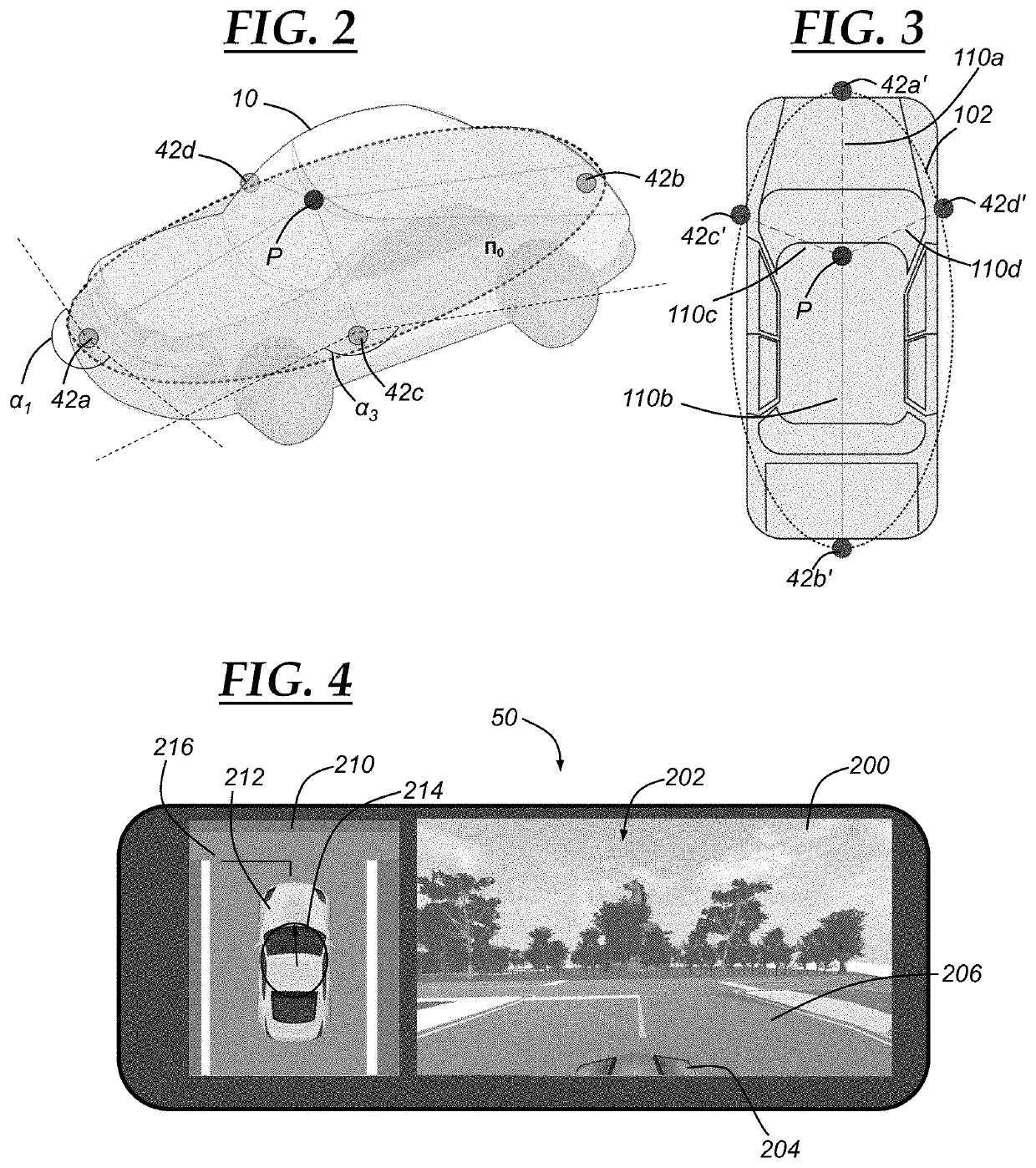 Vehicle imaging system and method for a parking solution