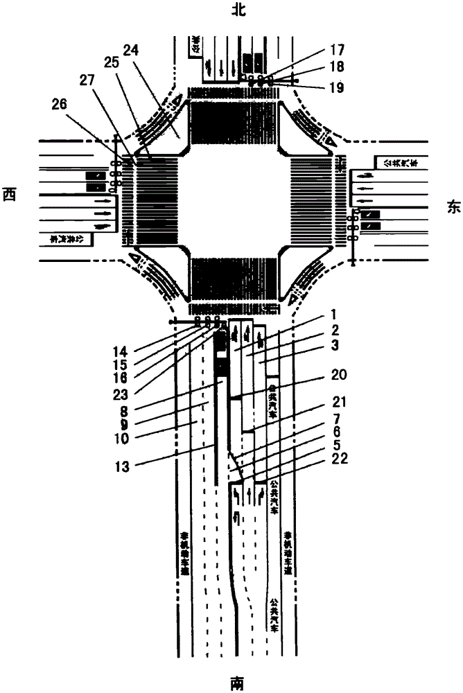 Intersections where traffic facilities are updated