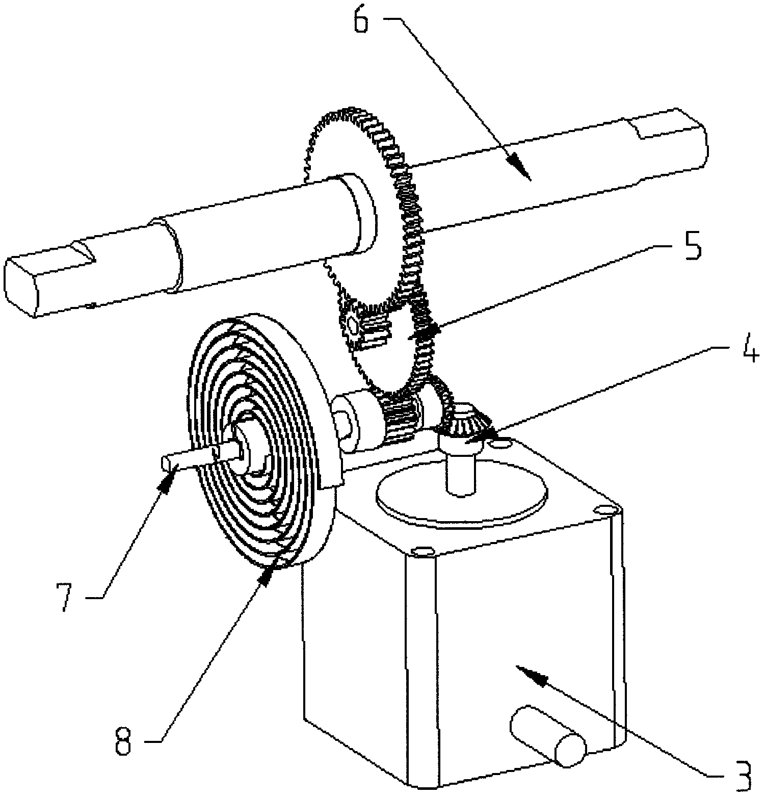 Mechanical double-shaft solar tracking bracket