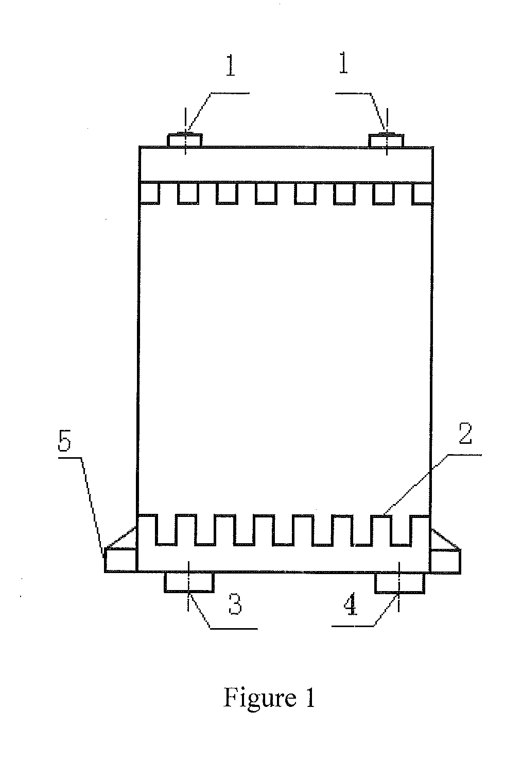 High power water-cooling resistor of converter valve for high voltage direct current transmission