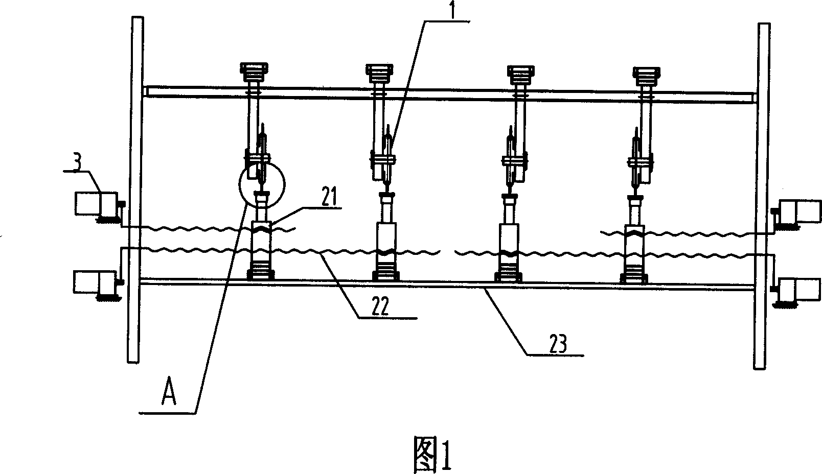 Knife holding net box for thin knift paper separator