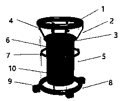 Automatic device capable of achieving anti-corrosion paint spraying work of vertical framework in transformer substation