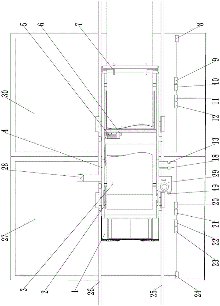 High-accuracy locating system of energy-saving type heavy-load distribution trolley and control method of high-accuracy locating system