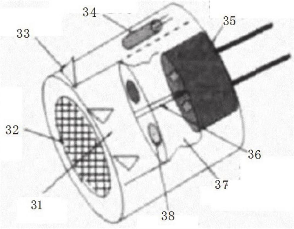 A guided artificial oropharyngeal channel sputum suction device and working method