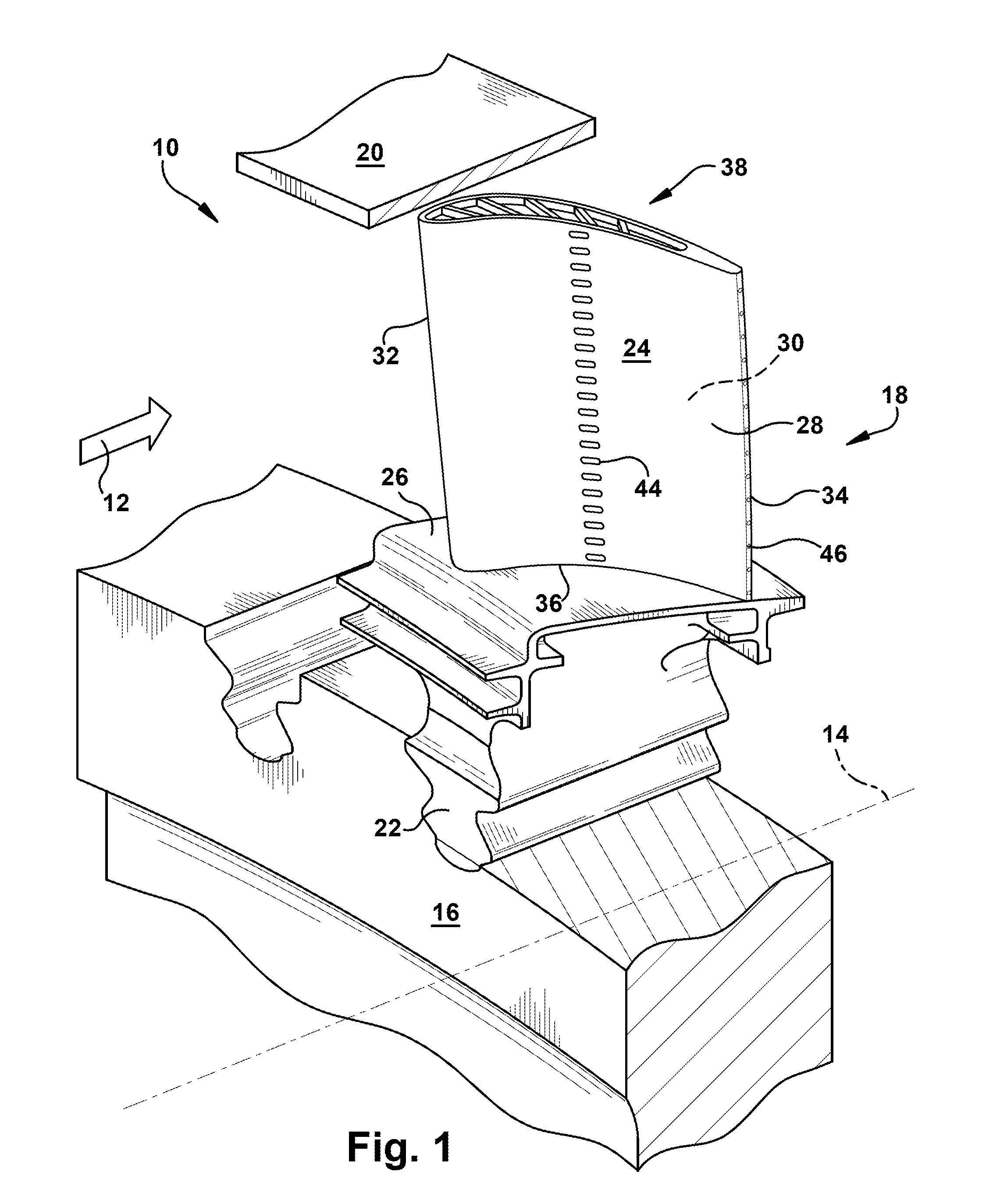 Turbine rotor blade tips that discourage cross-flow