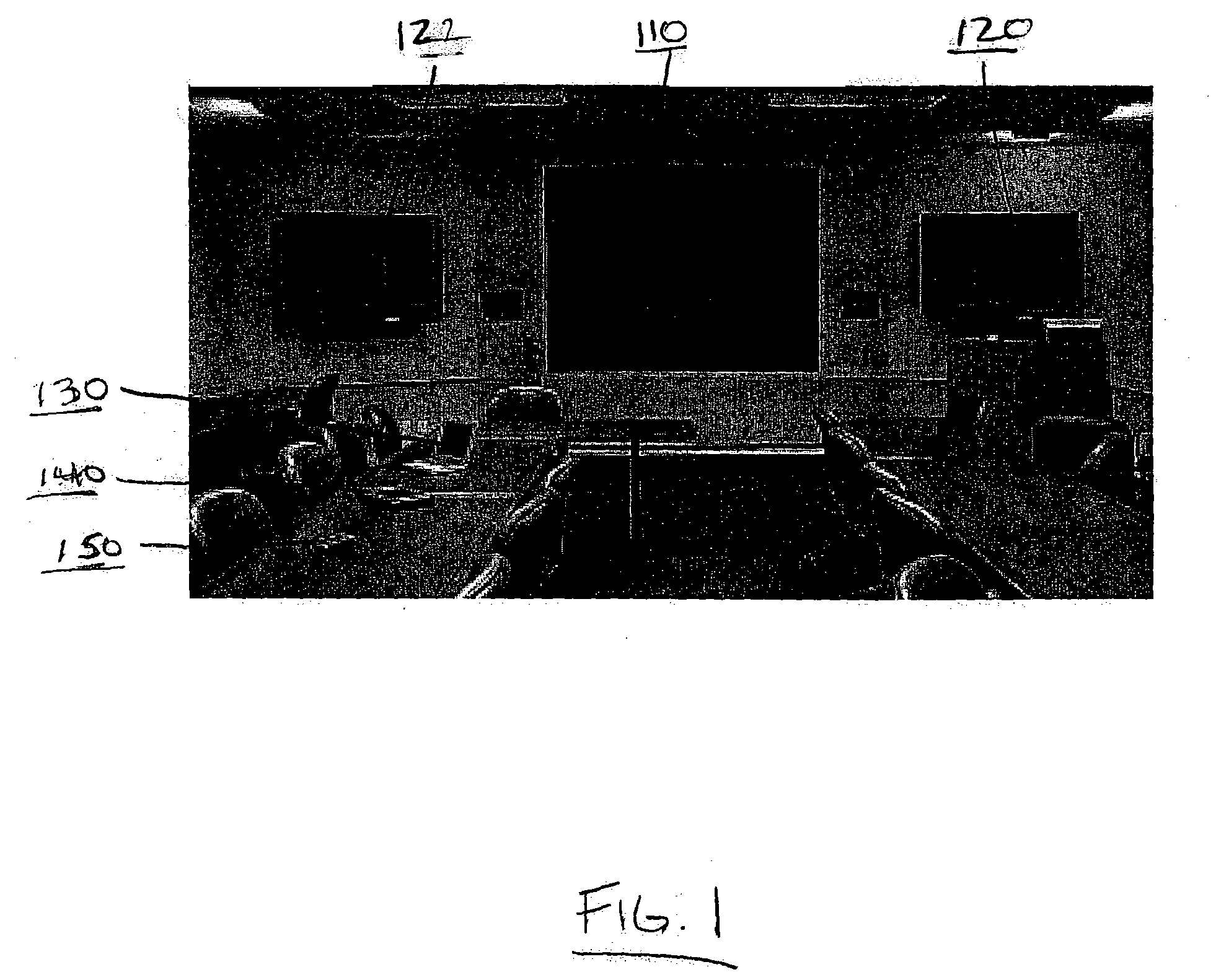 Peer to peer gesture based modular presentation system