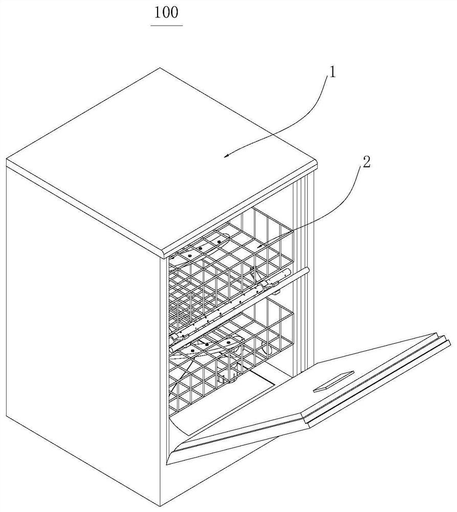 Washing method and device for dish washing machine and dish washing machine