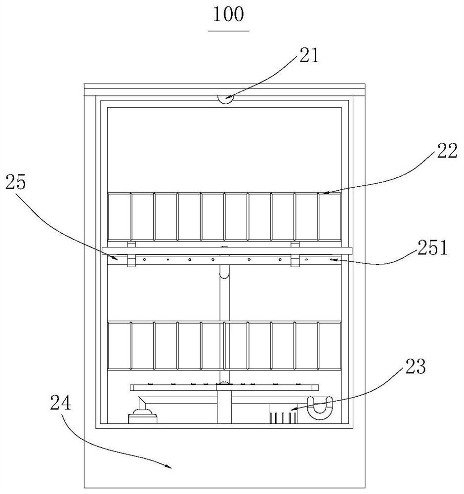 Washing method and device for dish washing machine and dish washing machine