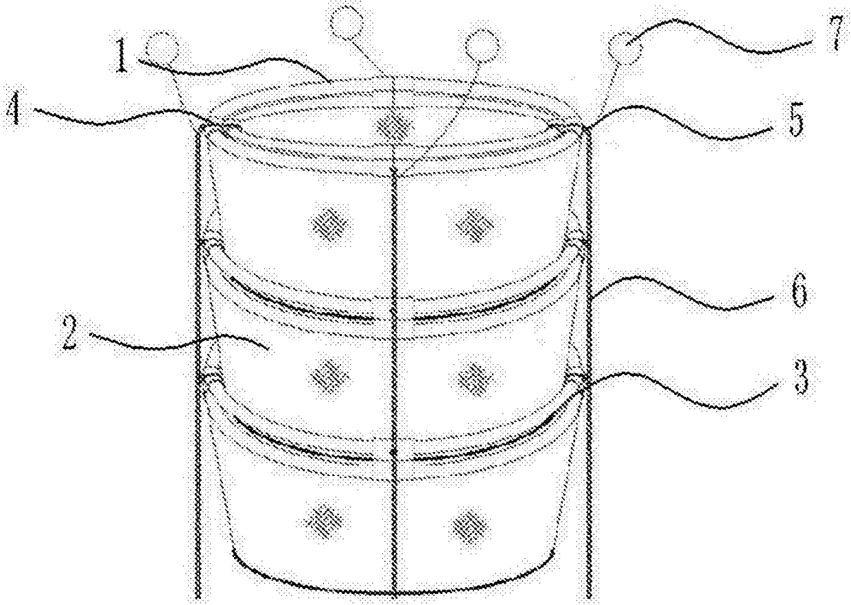 Layered electric-lifting three-dimensional ecological net cage for deep water cultivation