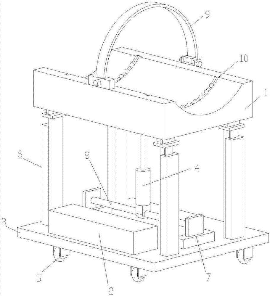 Support frame for petroleum pipe erection