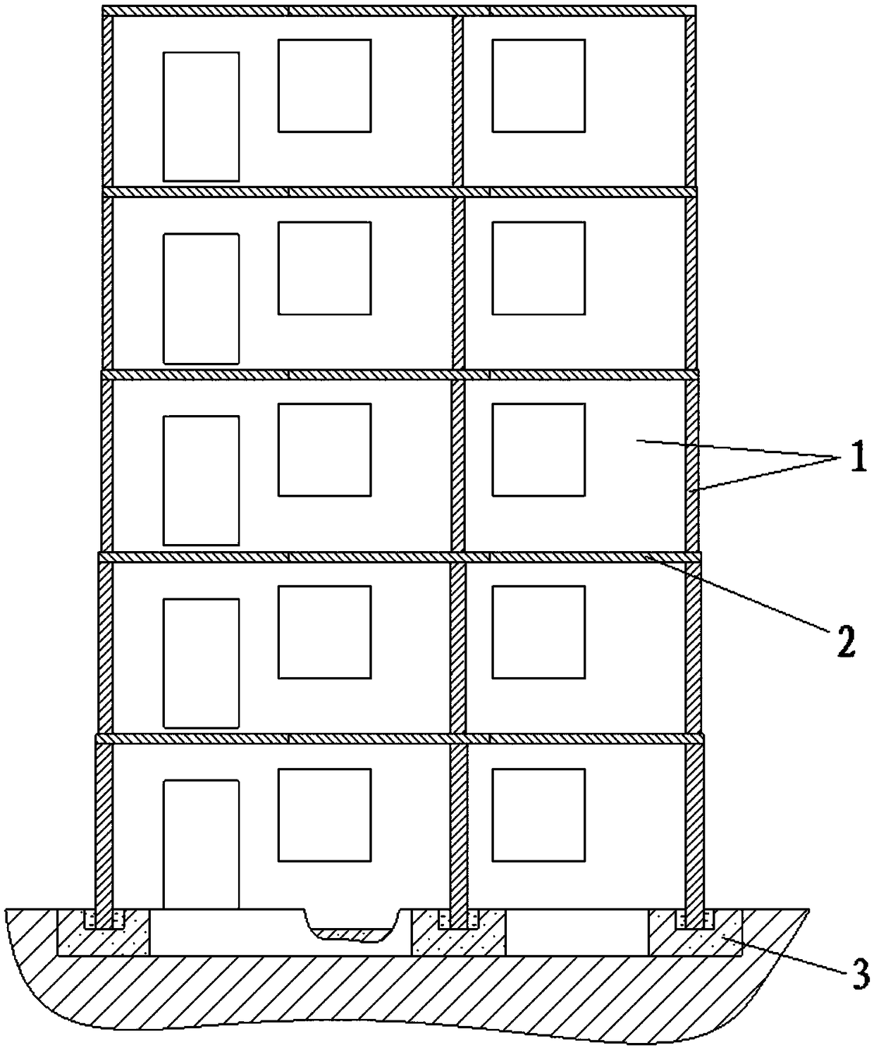 Anti-seismic integrated building