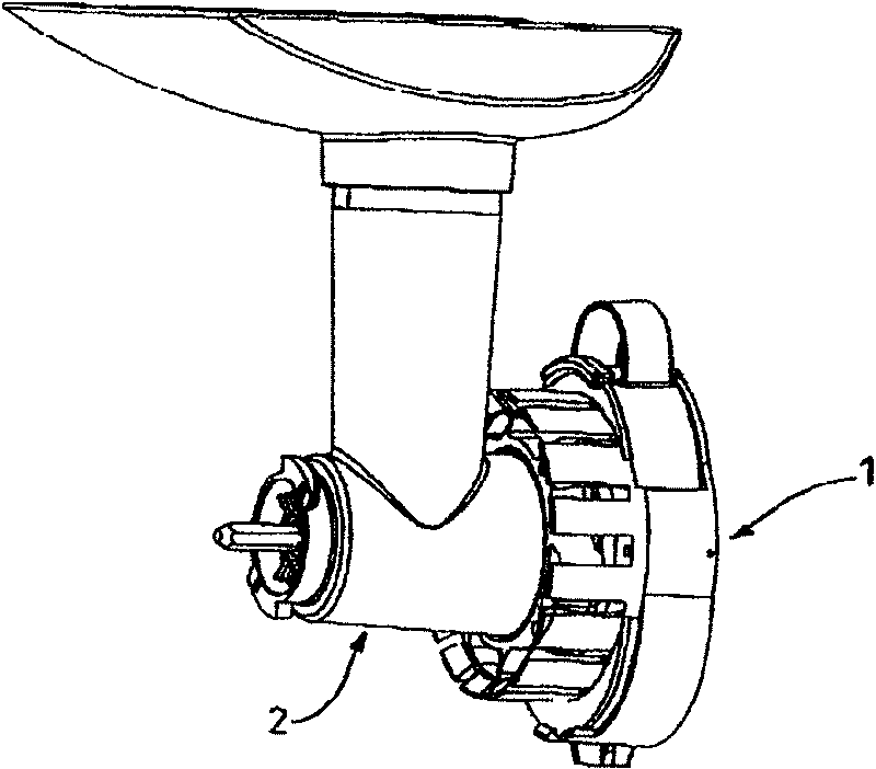 Device for moulding chopped preparations