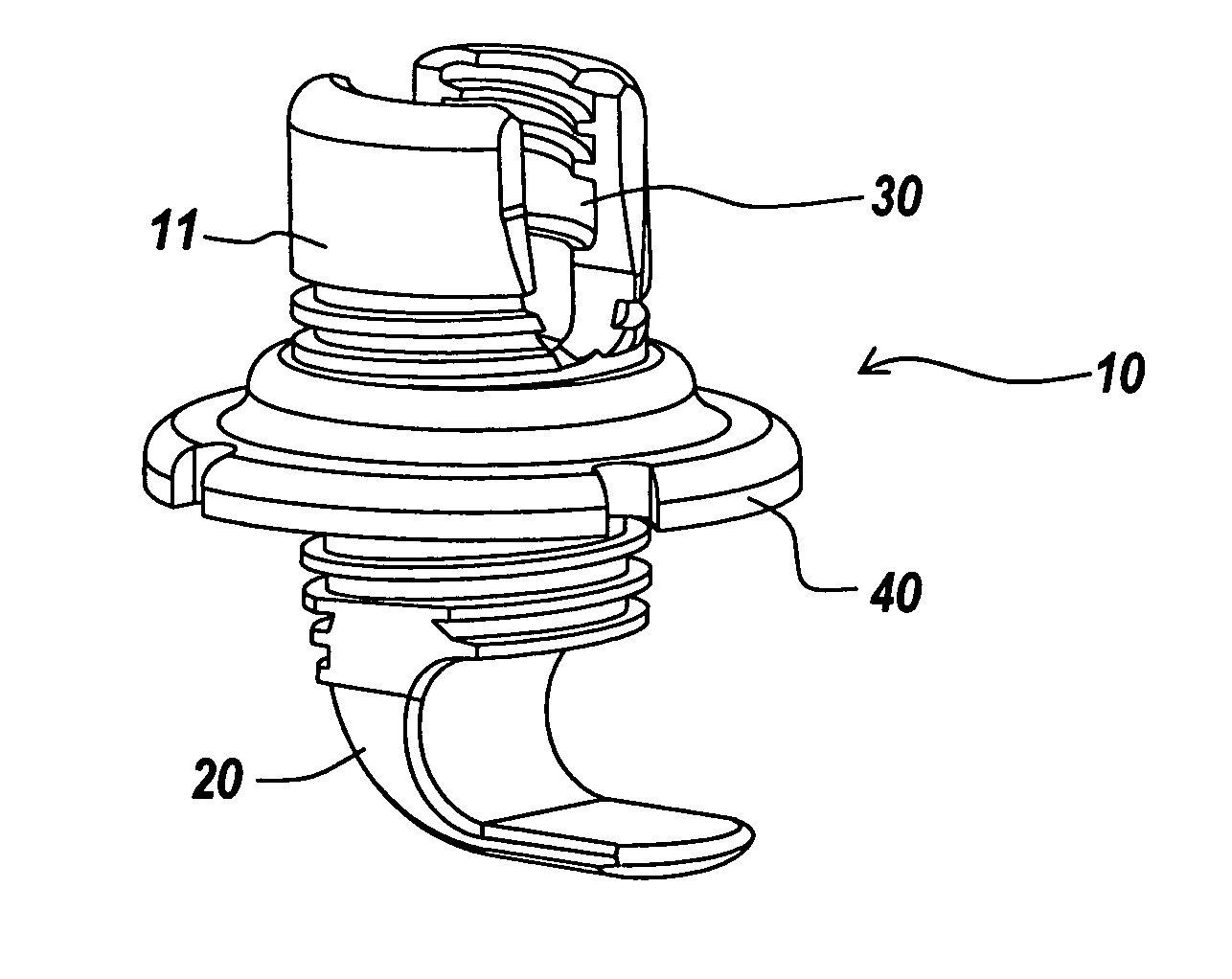 Orthopedic clamping hook assembly