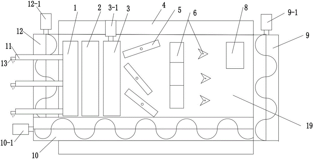 Three dimensional net automatic glass planting device for highways