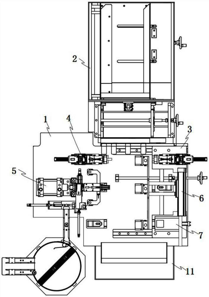 Metal pipe fitting end machining device