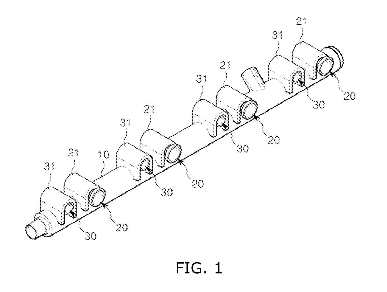 Structure of gdi fuel delivery pipe