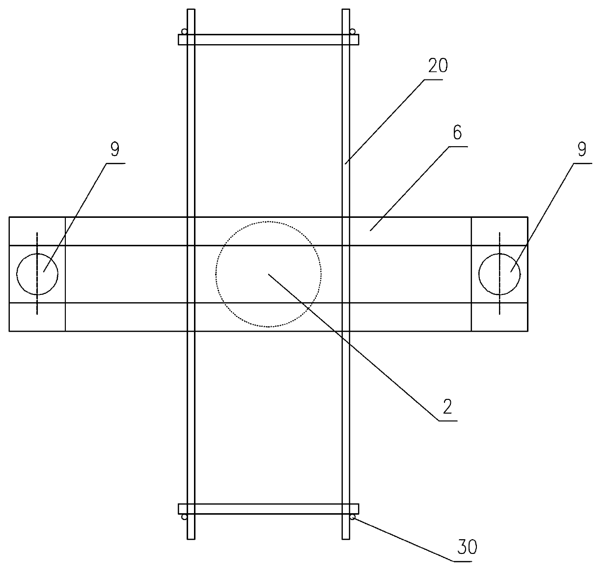 Large-tonnage foundation pile uplift-resistant static test connection device, loading counter-force system and method