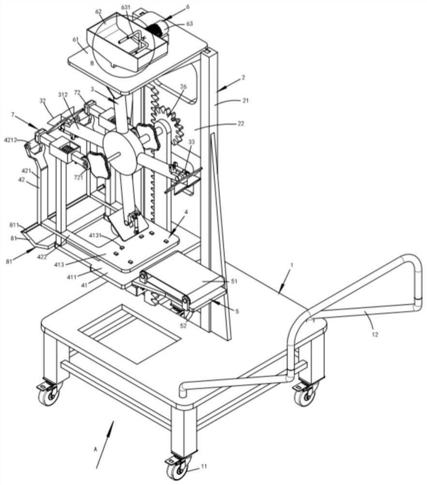 A kind of exterior wall tiling machine