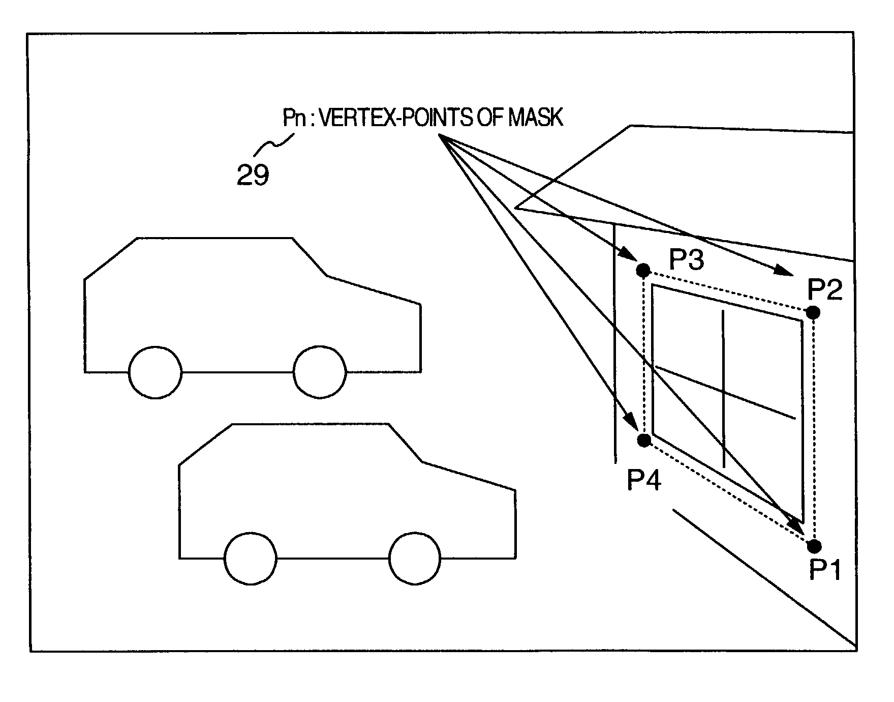 Pan/tilt/zoom surveillance system and method for dynamically adjusting a user defined image picture mask