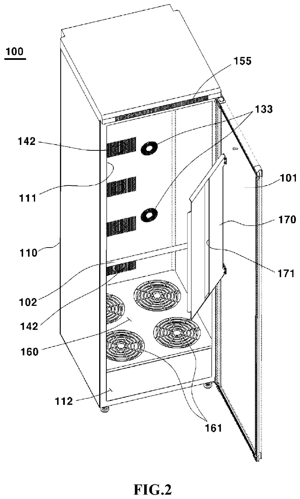 Clothes dryer using LED light source