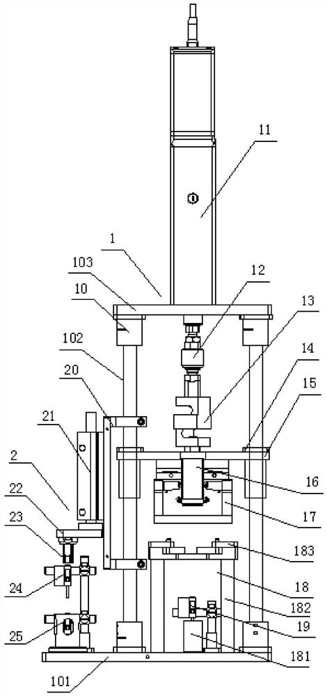 Clutch working cylinder shield and cylinder block assembly press-fit and detection device