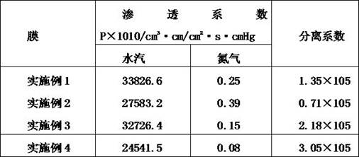 Gas deep dehumidification film and preparation method thereof