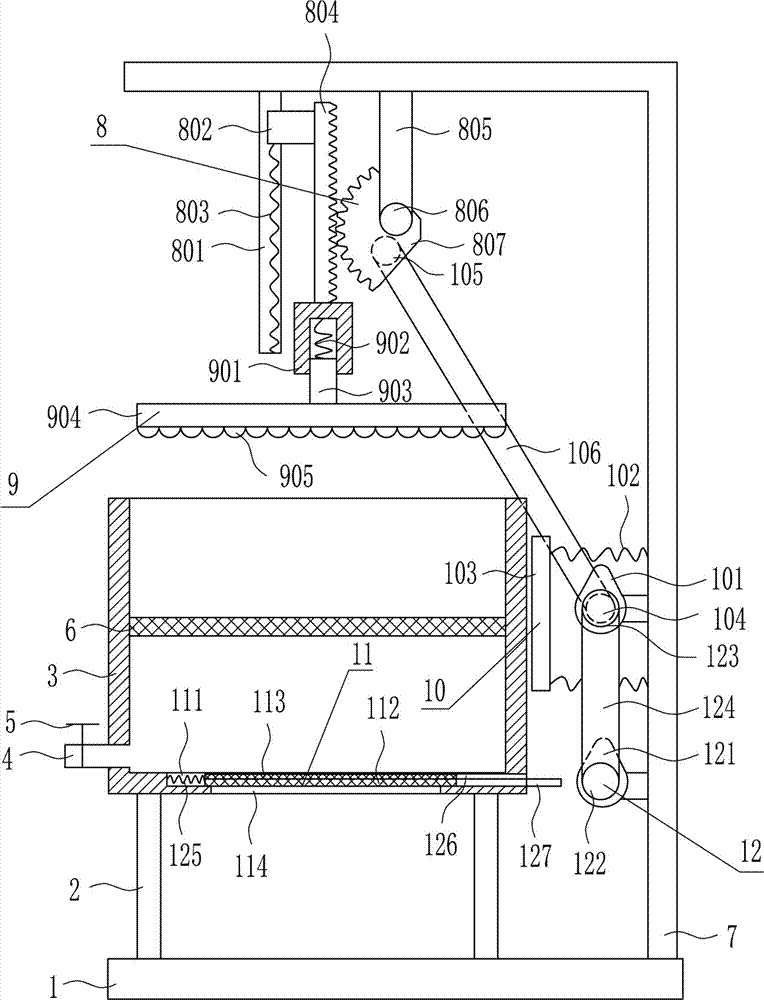 Grape juicing device for fruit