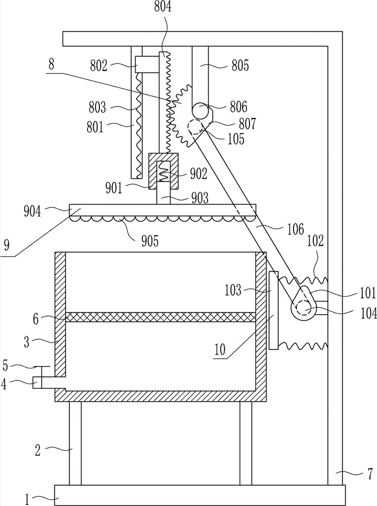 Grape juicing device for fruit