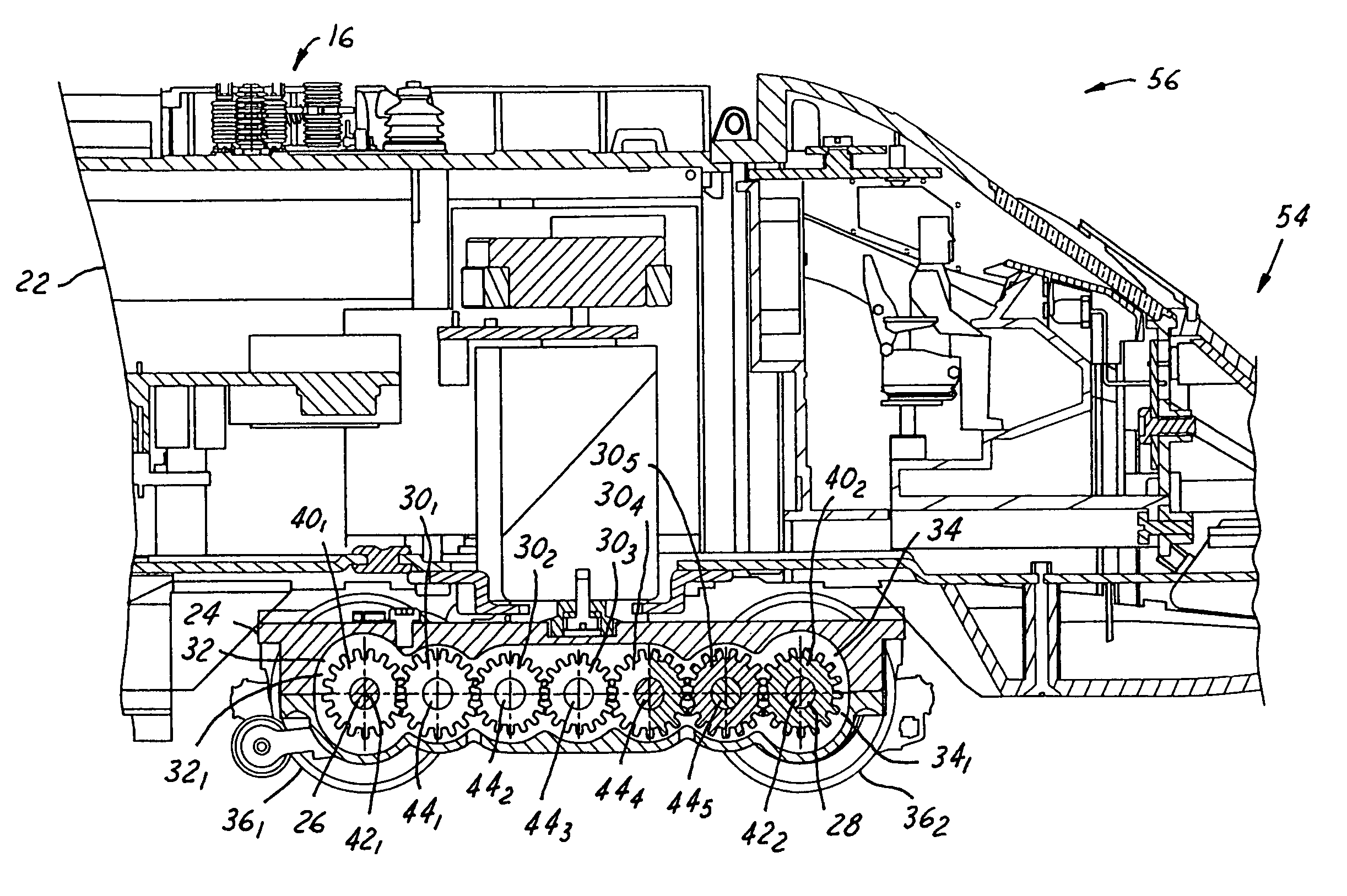 Model vehicle with force-isolating drive mechanism