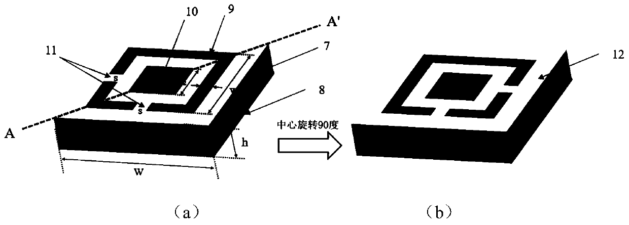 Broadband coded folded reflectarray antenna based on subwavelength single-layer reflecting units