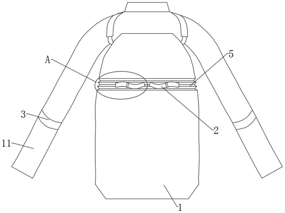 Friction-free jacket for nursing breast cancer radiotherapy patient