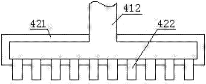 Multistage water-hammer surplus power quickly-collecting dust removal device with flow guiding plate for pavement depression