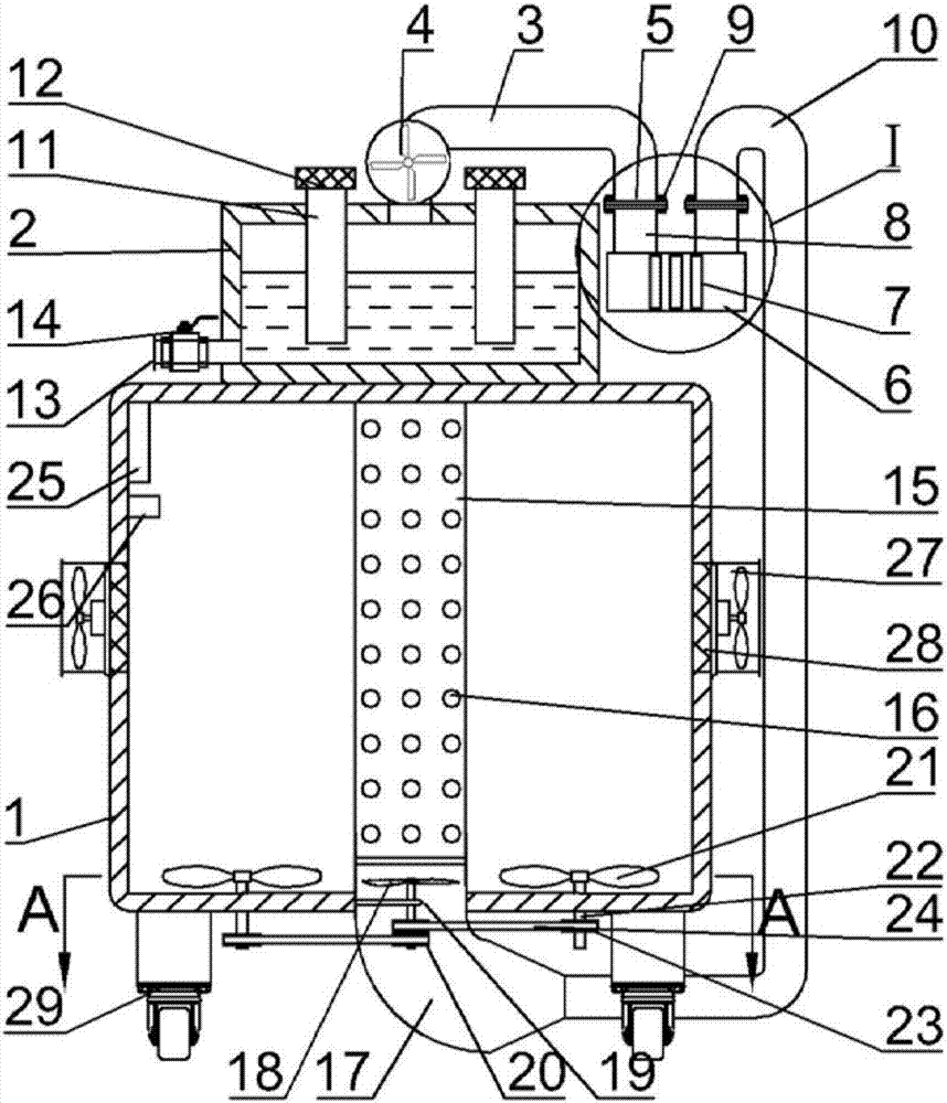 Dustproof and heat radiation type electric power equipment power distribution cabinet