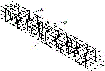 Main rebar bracket of variable spiral continuous stirrup rebar framework forming machine