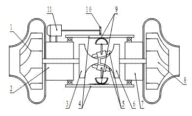 Split-type supercharger for a turbocharged engine