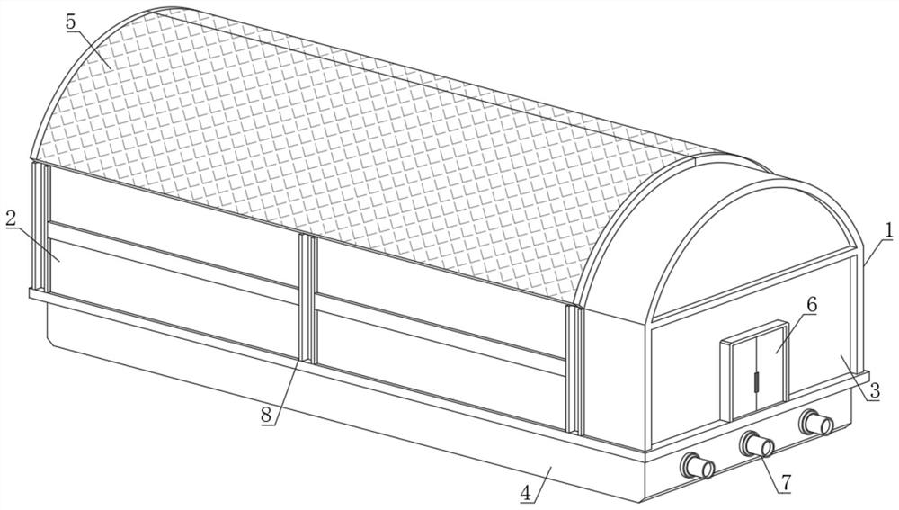 High-activity edible mushroom bionic intelligent planting room and cultivation method thereof