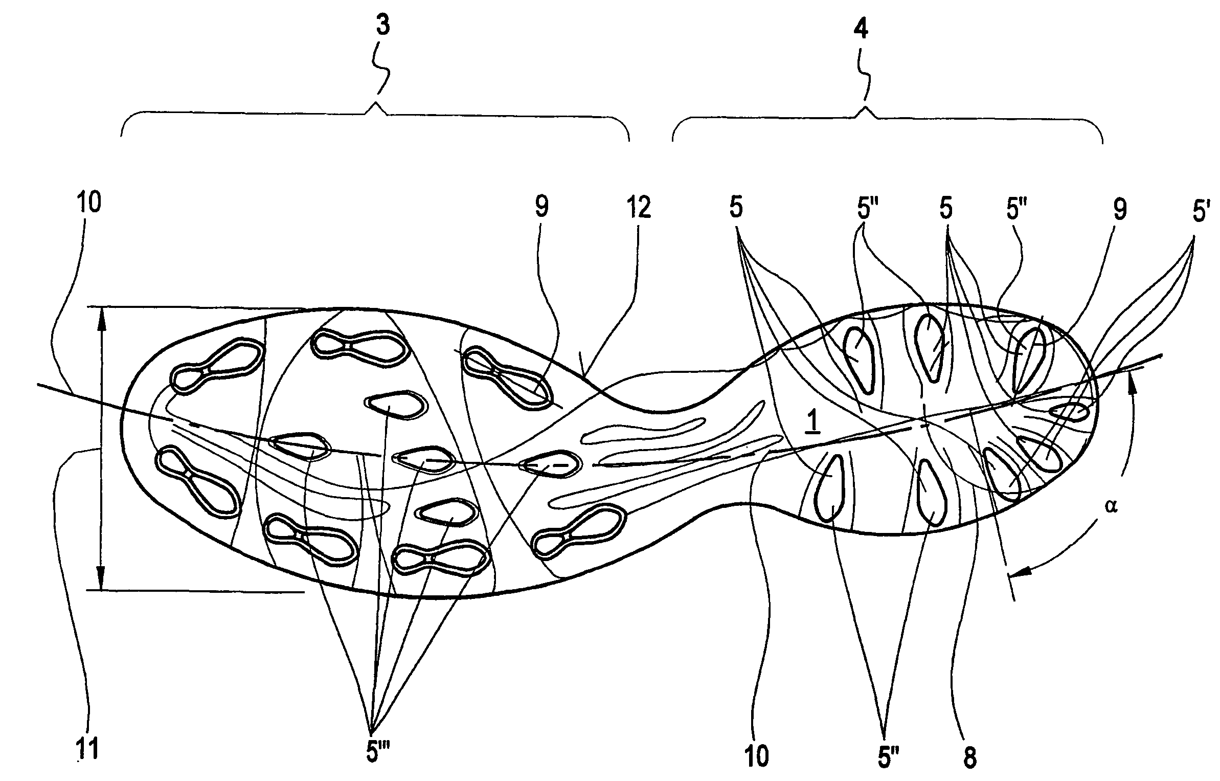 Outsole for sports shoes