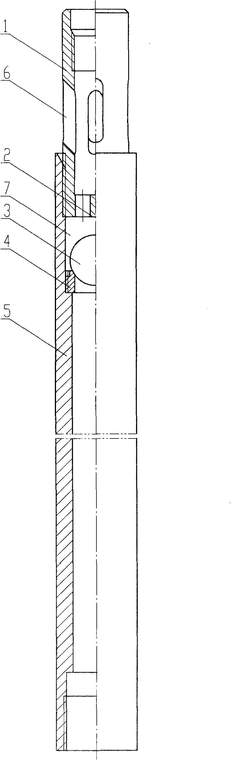 Built-in oil well pump plunger for upward-traveling valves