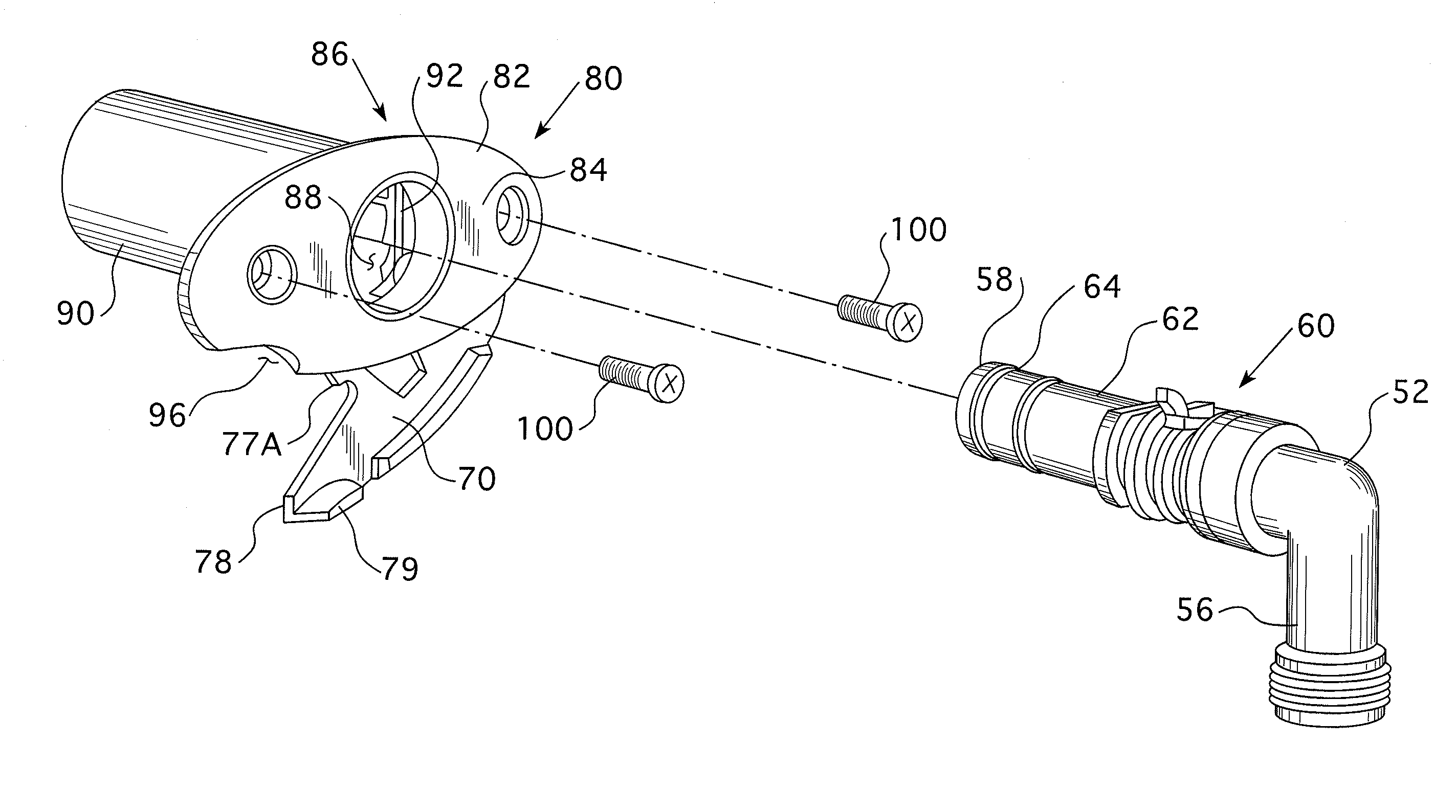 Metal hose reel water system