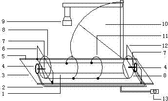 Position turnover device for upper gastrointestinal tract X-ray barium meal examination