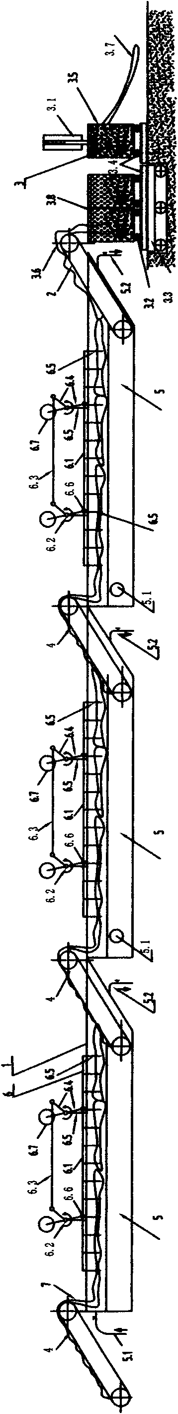 Ramie bast fiber washing and fiber pressing linkage device